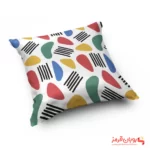 کوسن کد 017 طرح مینیمال با اَشکال خط خطی