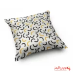 کوسن کد 018 پترن نیم دایره مشکی طلایی