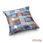 کوسن کد 027 طرح مدرن قهوه ای آبی