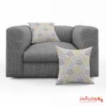 کوسن کد 016 طرح مینیمال مشکی طلایی سفید خال خالی