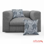 کوسن کد 028 طرح برگ های مینیمال انجیری