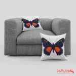 کوسن کد 006 پروانه مشکی قرمز