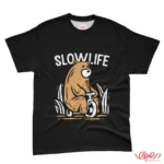تیشرت کد 081 خرس دوچرخه سوار SLOW LIFE