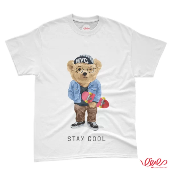 تی شرت کد 098 خرس تدی STAY COOL