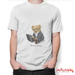 تیشرت کد 163 خرس تدی BUSY GUY - تصویر 2