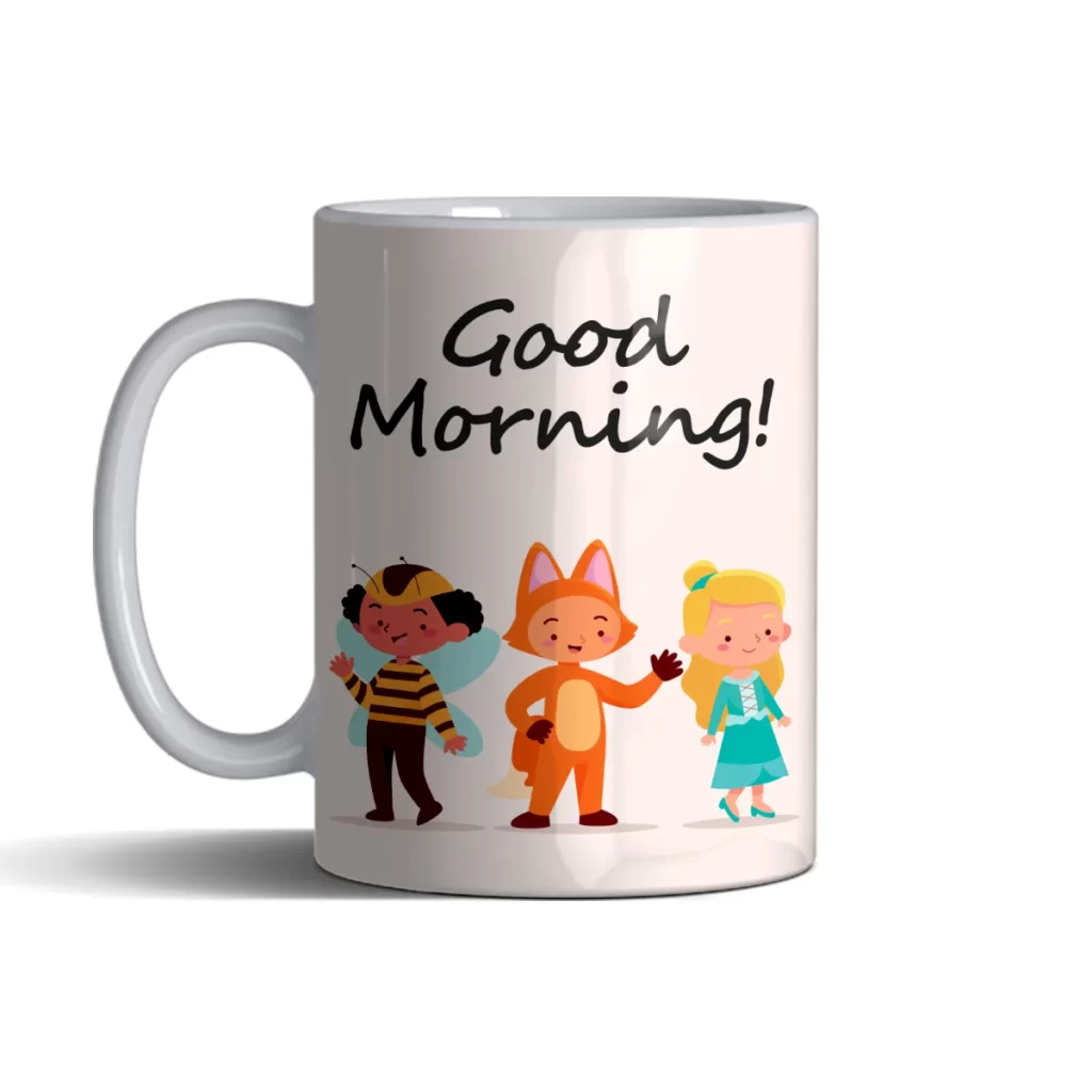 ماگ کد 007 GOOD MORNING با تم فانتزی