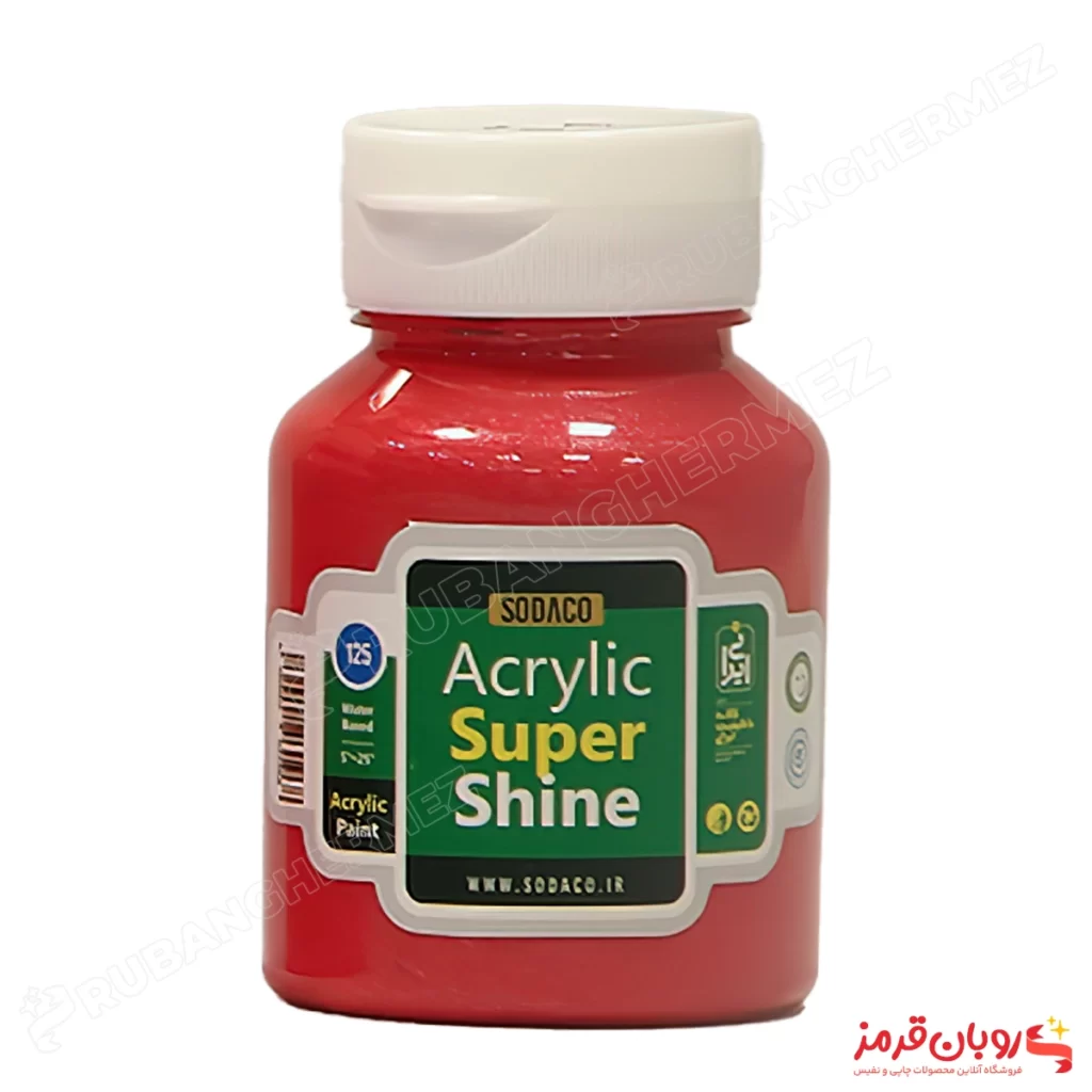 رنگ اکریلیک سوپرشاین قرمز
