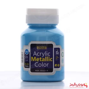 رنگ اکریلیک متالیک آبی روشن