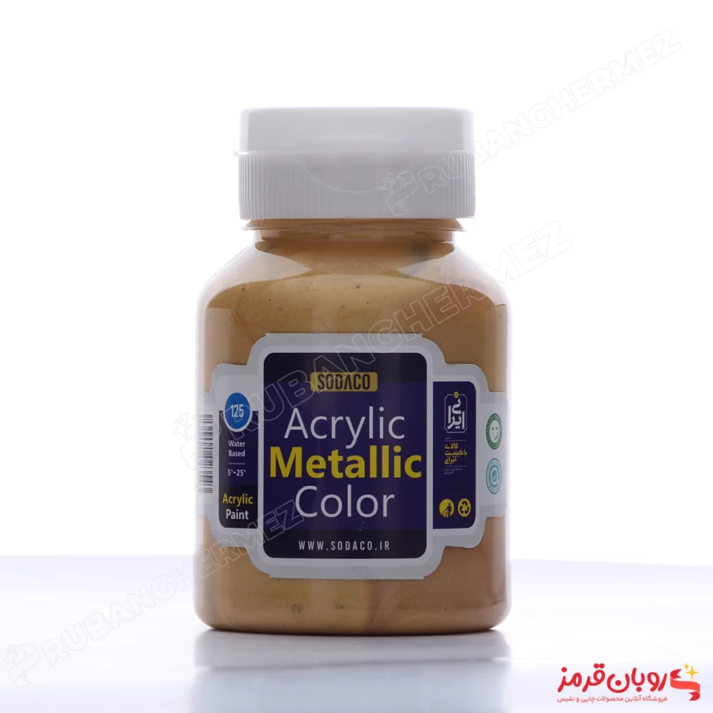 رنگ اکریلیک متالیک طلایی