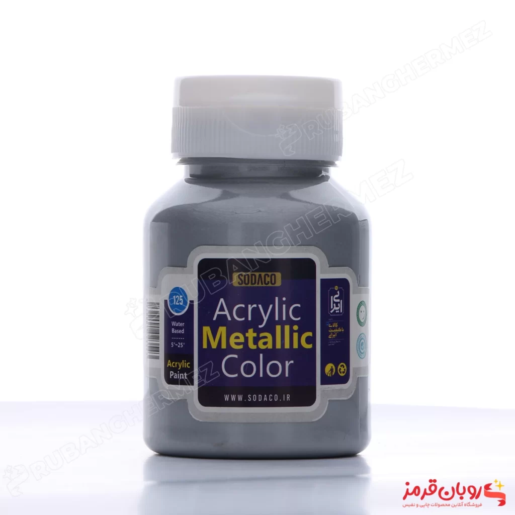 رنگ اکریلیک متالیک نقره ای