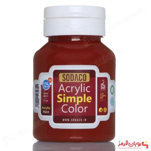اکریلیک ساده رنگ زرشکی