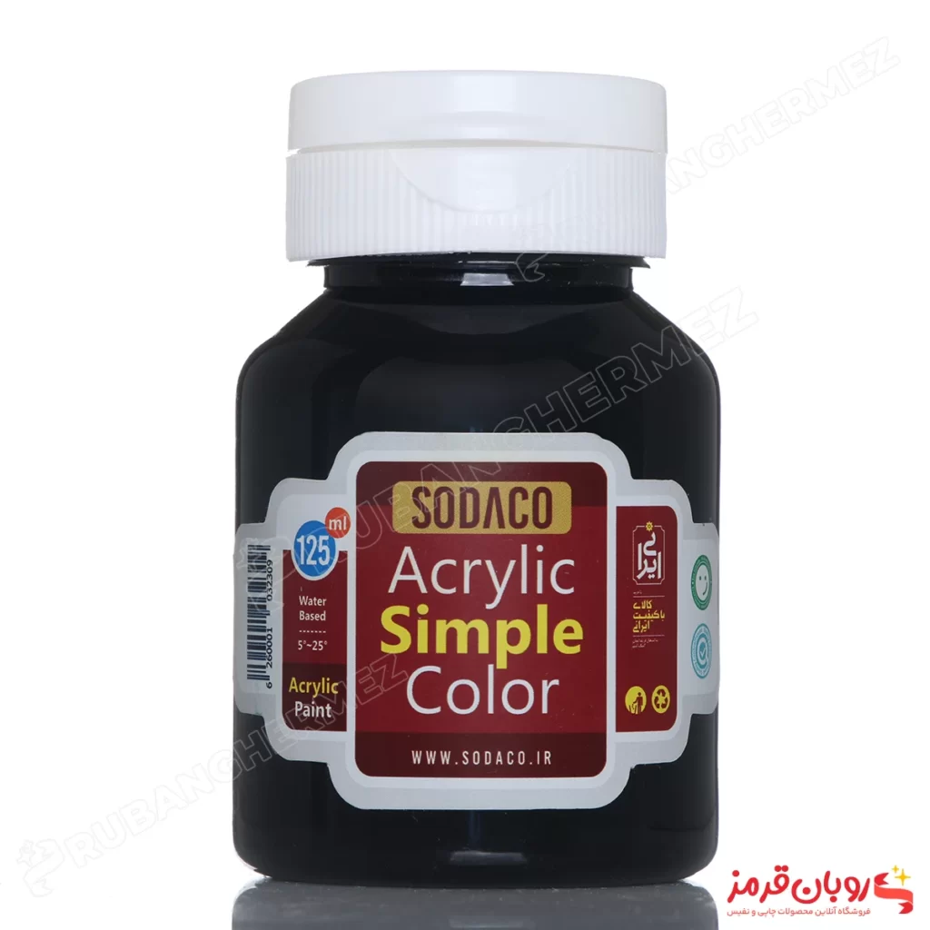 اکریلیک ساده رنگ مشکی