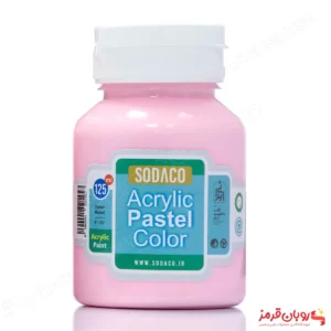 رنگ اکریلیک پاستلی صورتی روشن