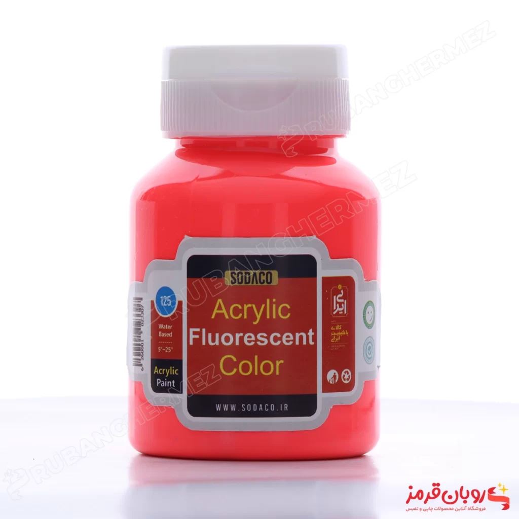 رنگ اکریلیک فلورسنت صورتی
