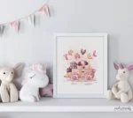 تابلو اتاق کودک سگ کارتونی travel 134