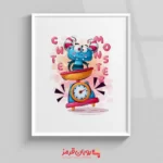 تابلو اتاق کودک هیولای ترسناک بامزه 146