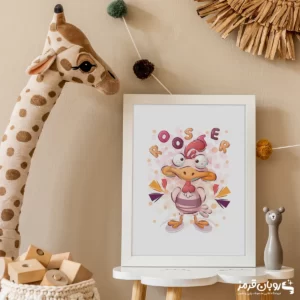تابلو اتاق کودک Crazy rooster 149