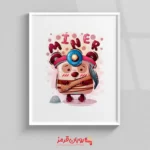 تابلو اتاق کودک خرس عروسکی معدنچی 154