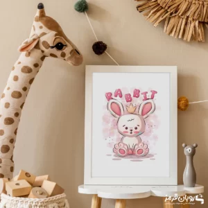 تابلو اتاق کودک خرگوش عروسکی 159