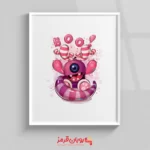 تابلو اتاق کودک هیولای کارتونی boo 164