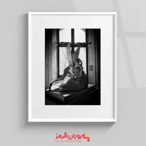 تابلو سیاه و سفید مجسمه فرشته 273