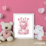 تابلو اتاق کودک گربه کیتی کارتونی 88