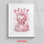 تابلو اتاق کودک گربه کیتی کارتونی 88