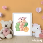 تابلو اتاق کودک گربه کیتی کارتونی 88