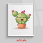 تابلو اتاق کودک کاکتوس کارتونی 90