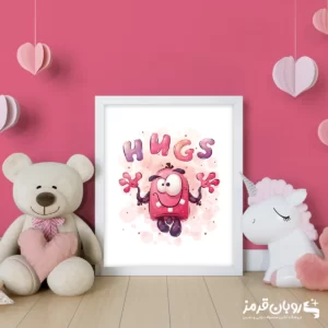 تابلو اتاق کودک هیولای کارتونی هالووین 94