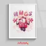 تابلو اتاق کودک هیولای کارتونی هالووین 94