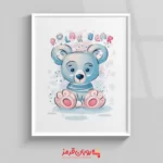 تابلو اتاق کودک خرس قطبی کارتونی 95