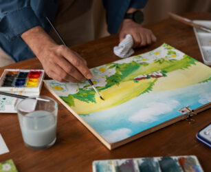 طبیعت را با نقاشی منظره اکریلیک زنده کنید: راهنمای جامع