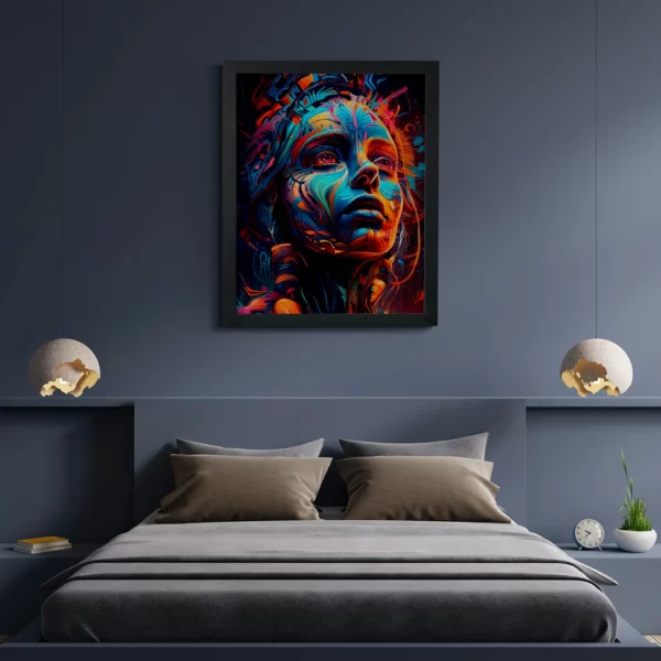 تابلو دکوراتیو مدرن طرح چهره 1020