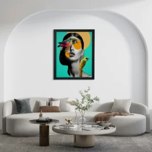 تابلو دکوراتیو مدرن طرح چهره 1023