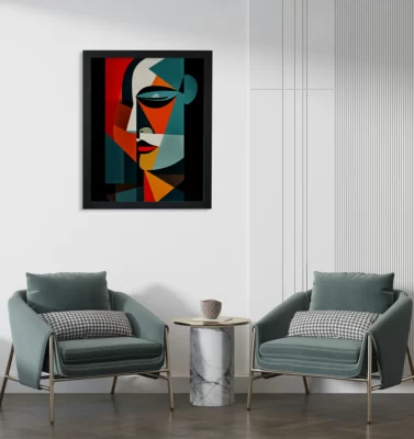 تابلو دکوراتیو مدرن سبک کوبیسم 1031