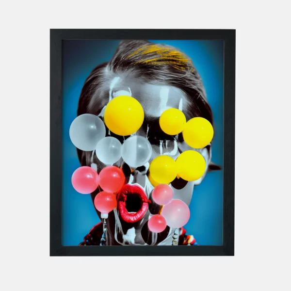 تابلو دکوراتیو مدرن طرح چهره 1058