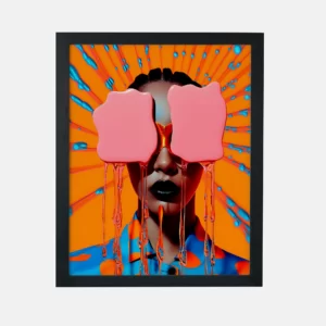 تابلو دکوراتیو مدرن طرح چهره 1059