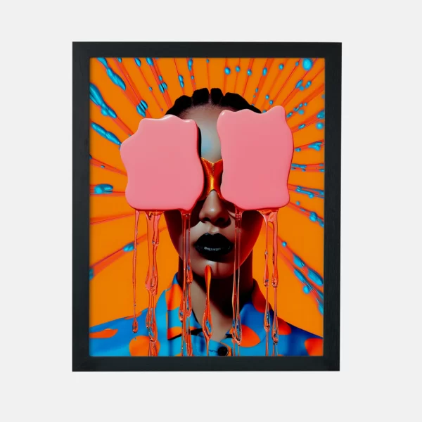 تابلو دکوراتیو مدرن طرح چهره 1059