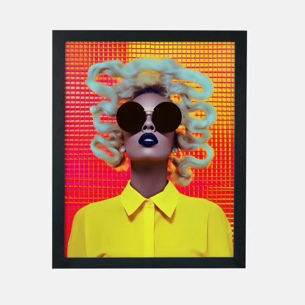 تابلو دکوراتیو مدرن طرح چهره 1061