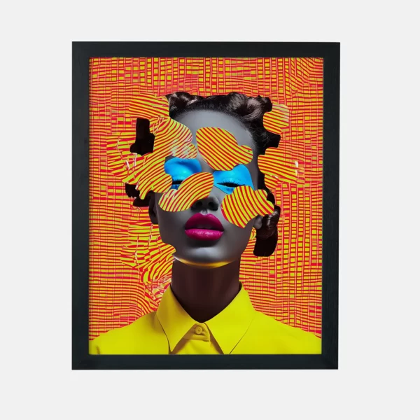 تابلو دکوراتیو مدرن طرح چهره 1063