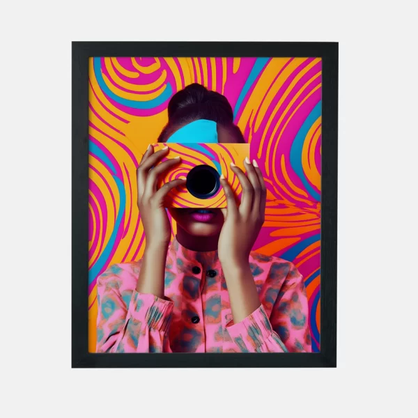 تابلو دکوراتیو مدرن طرح چهره 1065