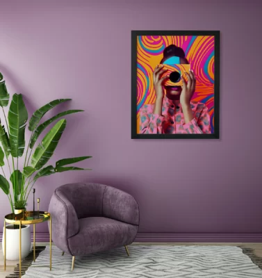 تابلو دکوراتیو مدرن طرح چهره 1065