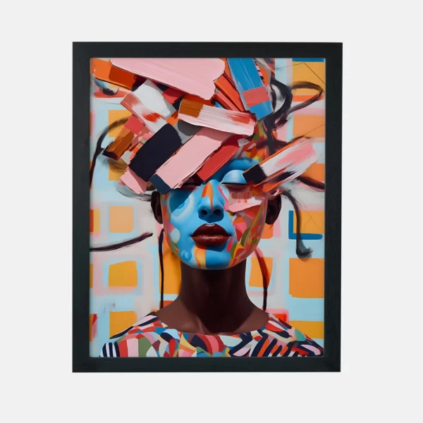 تابلو دکوراتیو مدرن طرح چهره 1069