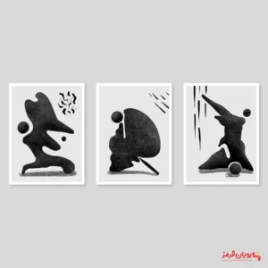 تابلو دکوراتیو مدرن سه تکه 1256