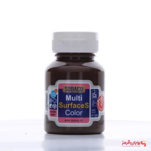 رنگ اکریلیک مولتی سورفیس سوداکو 125 میل قهوه ای فندقی کد MULTI SURFACES 2439