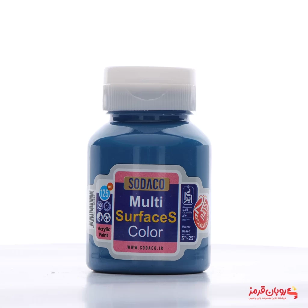 رنگ اکریلیک مولتی سورفیس سوداکو 125 میل آبی نفتی MULTI SURFACES 2432
