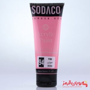اکریلیک تیوپ ساده 75 میل صورتی کد 8394