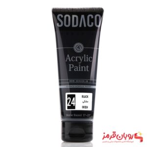 اکریلیک تیوپ ساده 75 میل مشکی کد 08324