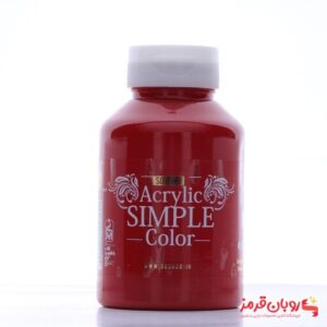 رنگ اکریلیک ساده سوداکو 250 میل قرمز کد acrylic simple 3306